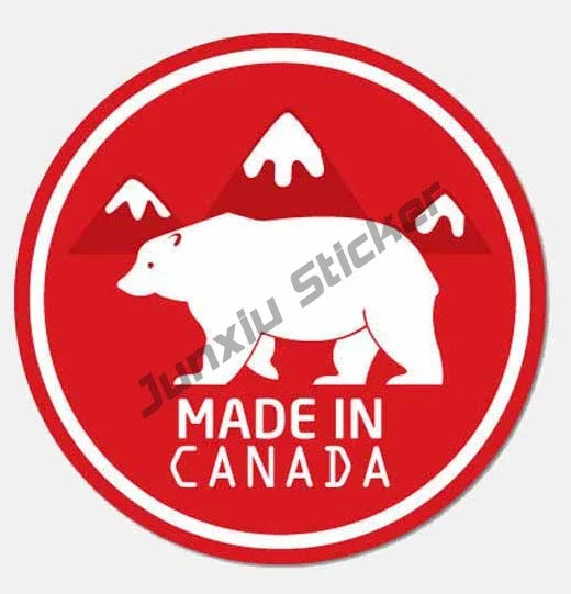 Fashion Canada Decals Canada Round Maple Leaf Decal Canadian Oval Flag Decal Quebec Canada Flag Sticker Premium Quality Stickers