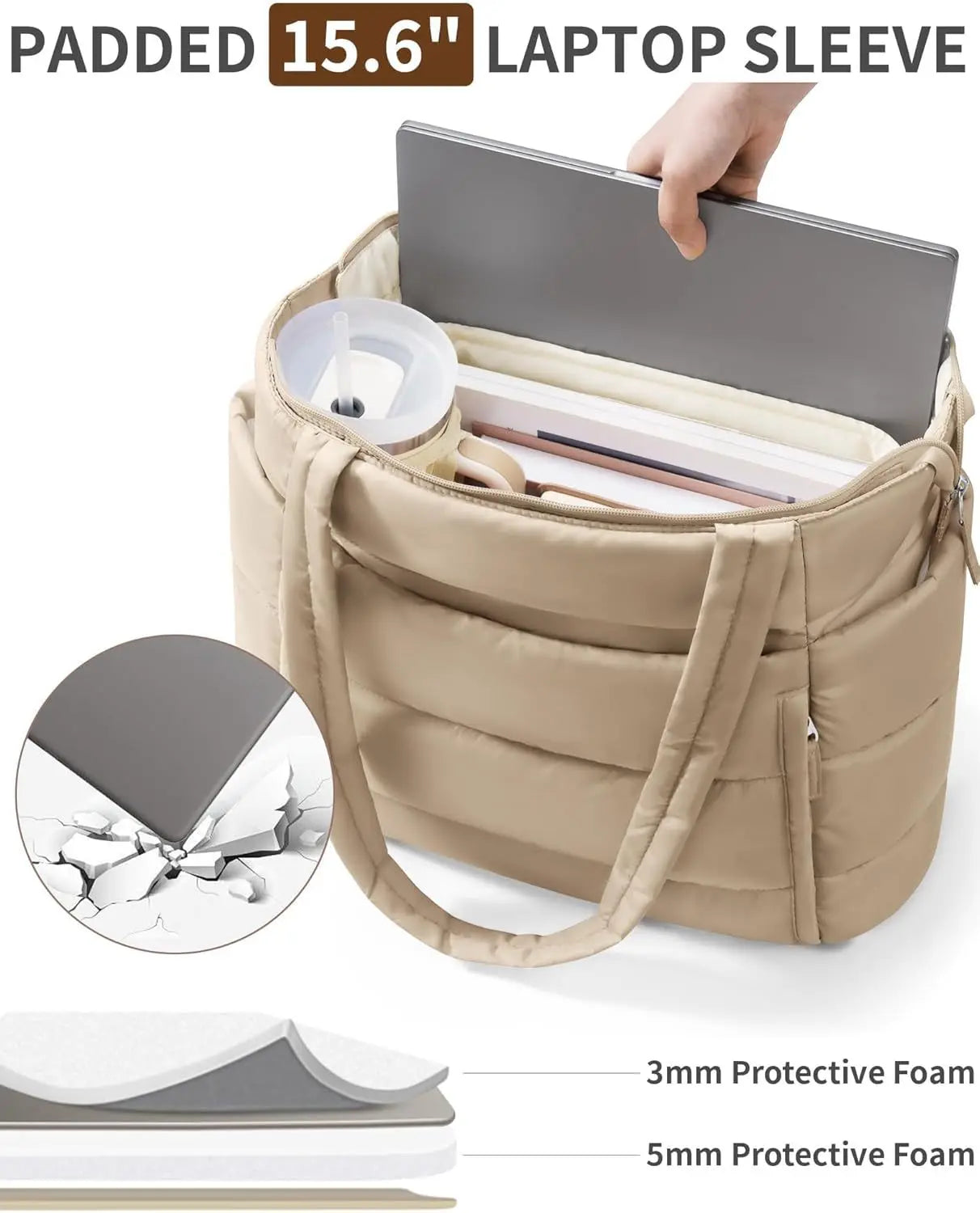 Women Tote bag large-capacity shoulder bag multi-functional travel toiletry makeup bag