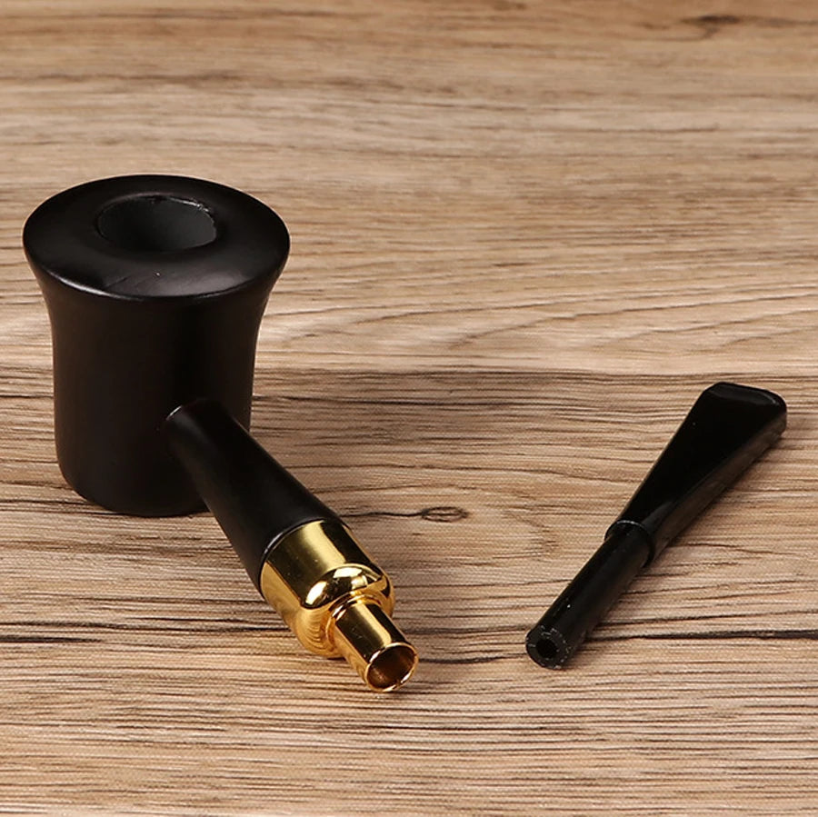 Flame Lover Handmade Fagus Sylvatica Tobacco Smoking Pipe Natural Wood Straight Wooden Pipe Smoke Cigarette Accessories Gift