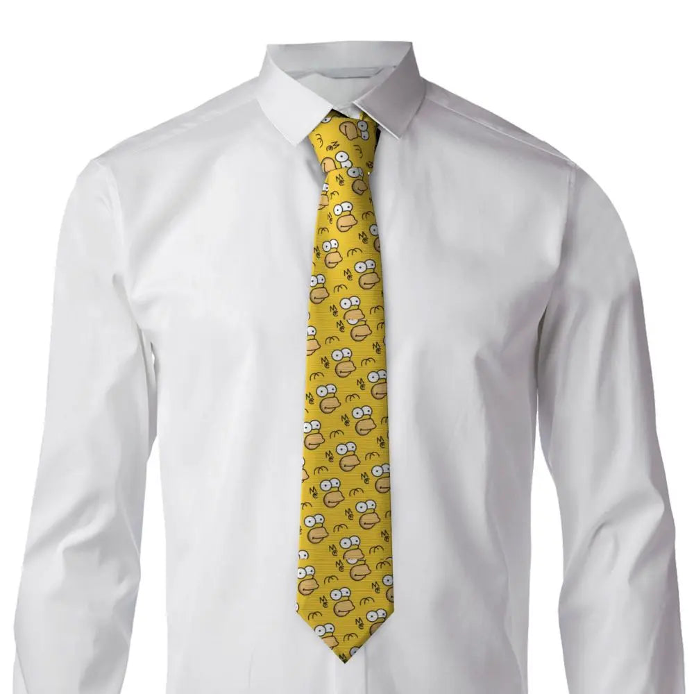 Personalized The S-Simpsones Homer Neck Ties Men Formal Silk Wedding Neckties