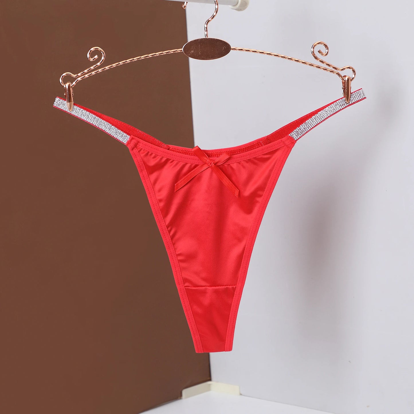 Thong Briefs for Women Soft Comfortable Solid Color Sexy Underpants with Thin Belt Female Lingerie Women's Thong