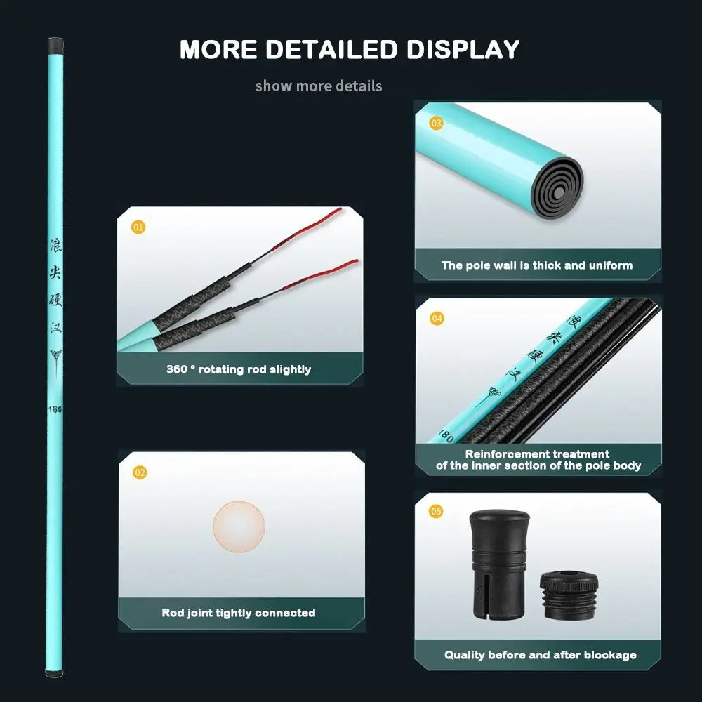 Telescopic Fishing Rod Full Kits Spincast Fishing Reel Casting Rod Fishing Rod Set Carbon Fibre Fishing Pole Feeder Rod Combo