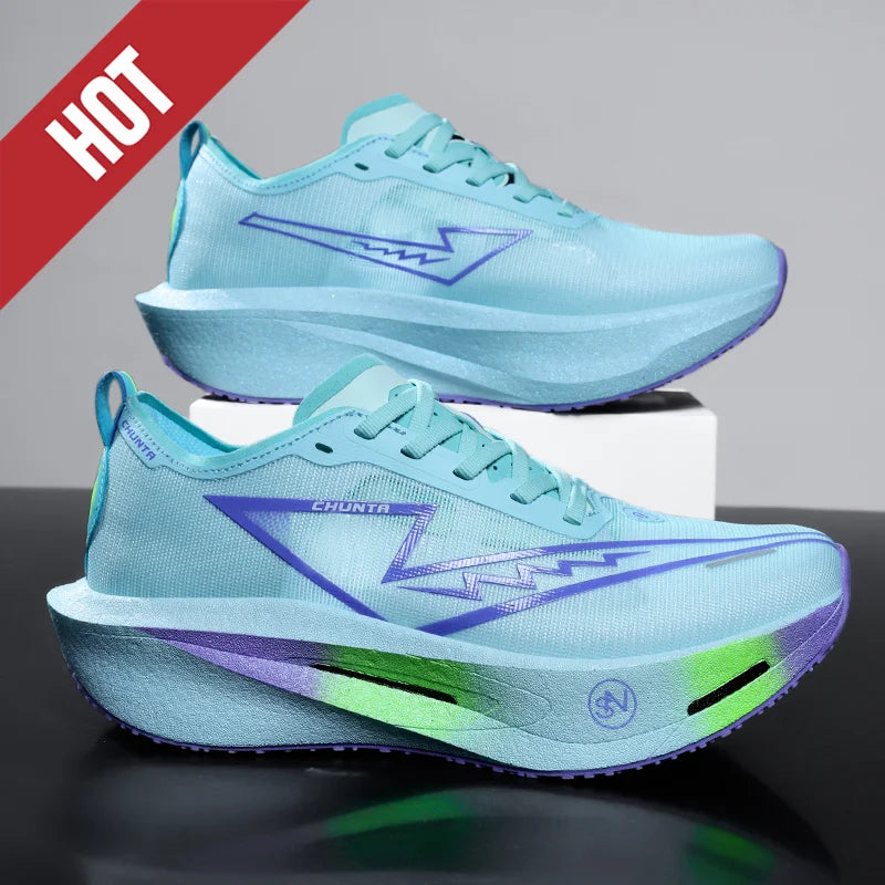 NEW Running Shoes Carbon Board Marathon Men Sports Breathable Lightweight Women's Comfortable Athletic Nonskid Sneakers Casual