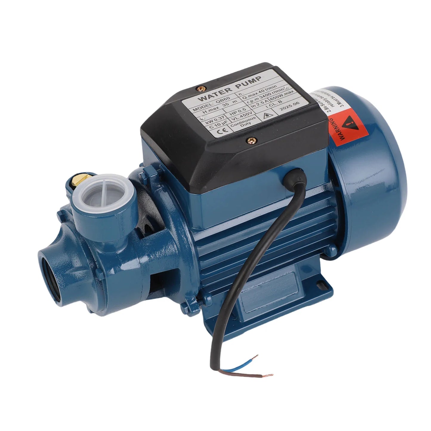 Solar  Solar  650W 3400rpm 35m Lift 1in Outlet Pressure Boosting 40L/min Centrifugal Pump