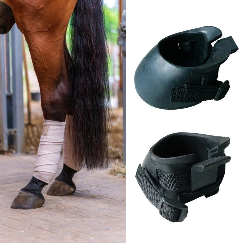 1 Pair Equine Boot Hooves for Horse Hoof and Comfort Horse Hoof Boot Light Weight Horse Foot Hoof Boot Wrap