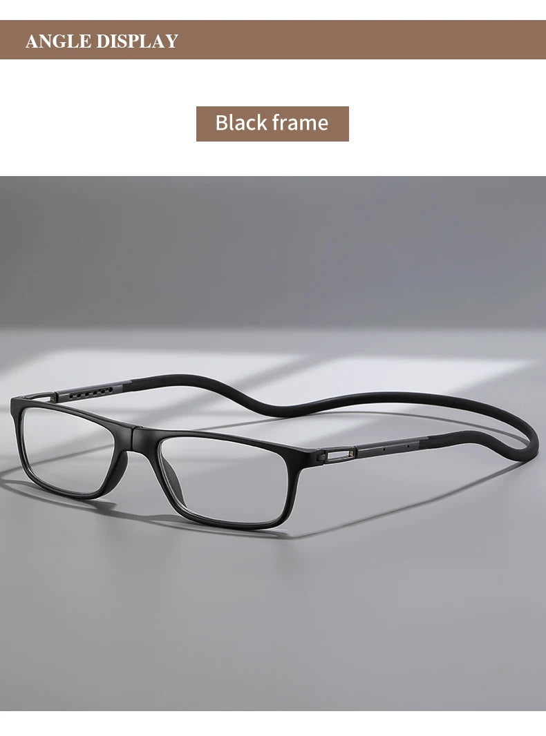 The new neck-hugging reading glasses are convenient to carry and are high-definition and comfortable for daily reading