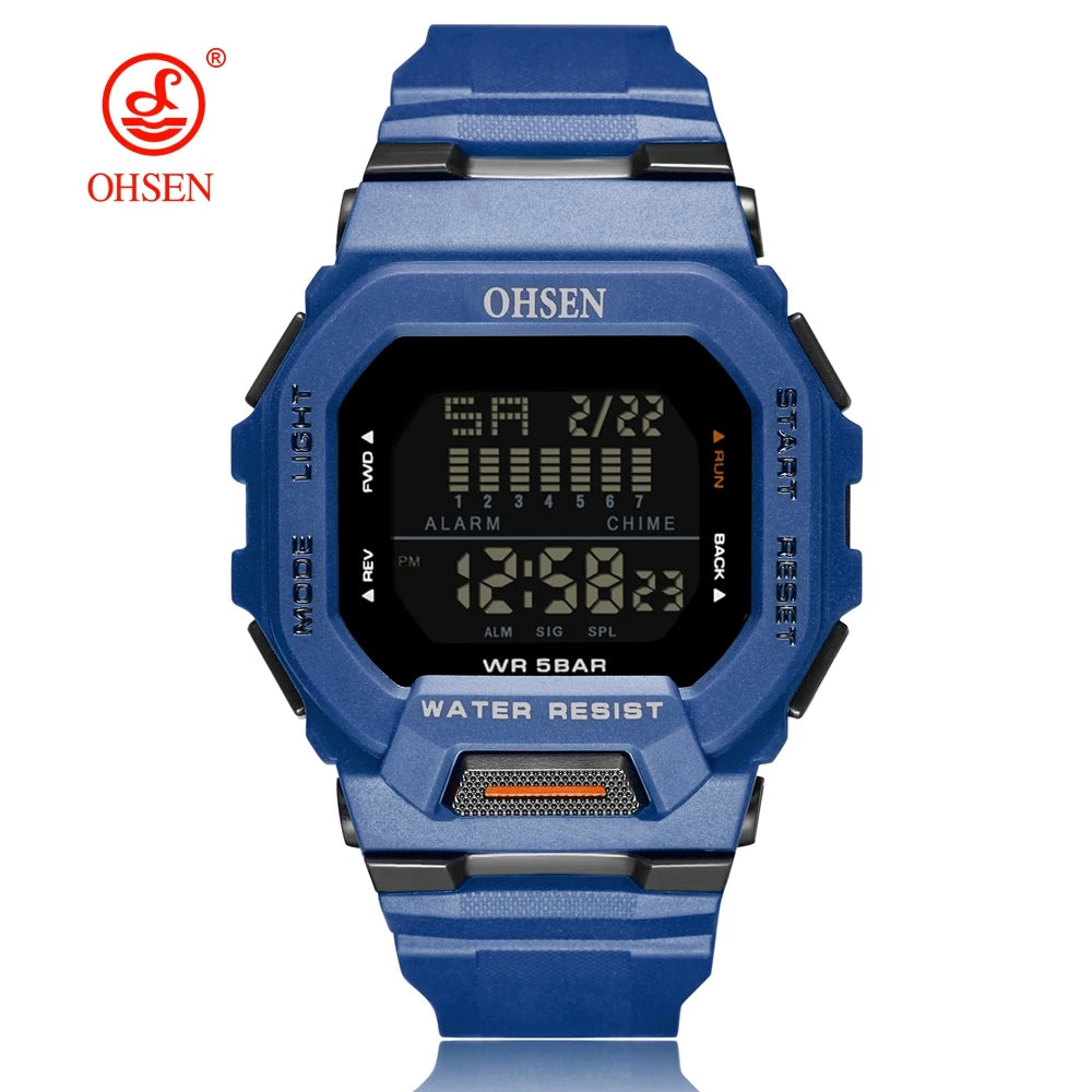 Outdoor Sport Watch for Men G Style Digital Mens Watches 50M Waterproof Green Hombre Male Tactical Electronic Wristwatch Gifts