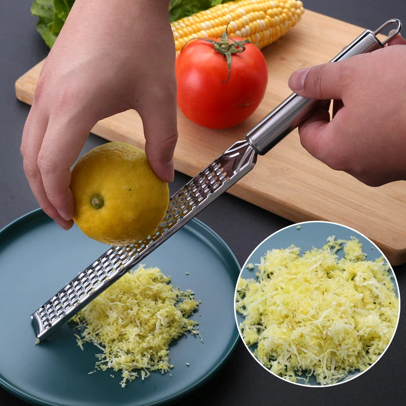 Multifunctional Rectangle Lemon Citrus Fruit Peeler Ginger Garlic Chocolate Grater Stainless Steel Cheese Grater Kitchen Tools