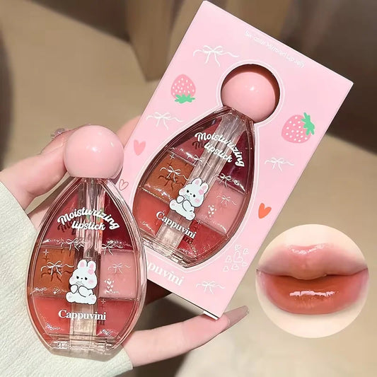 6 Colors Mirror Lip Glaze,Hydrating Plumping,Long-Lasting Wear,Easy to Apply & Full Pigmentation,Jelly Glass Lips,Gift for Women