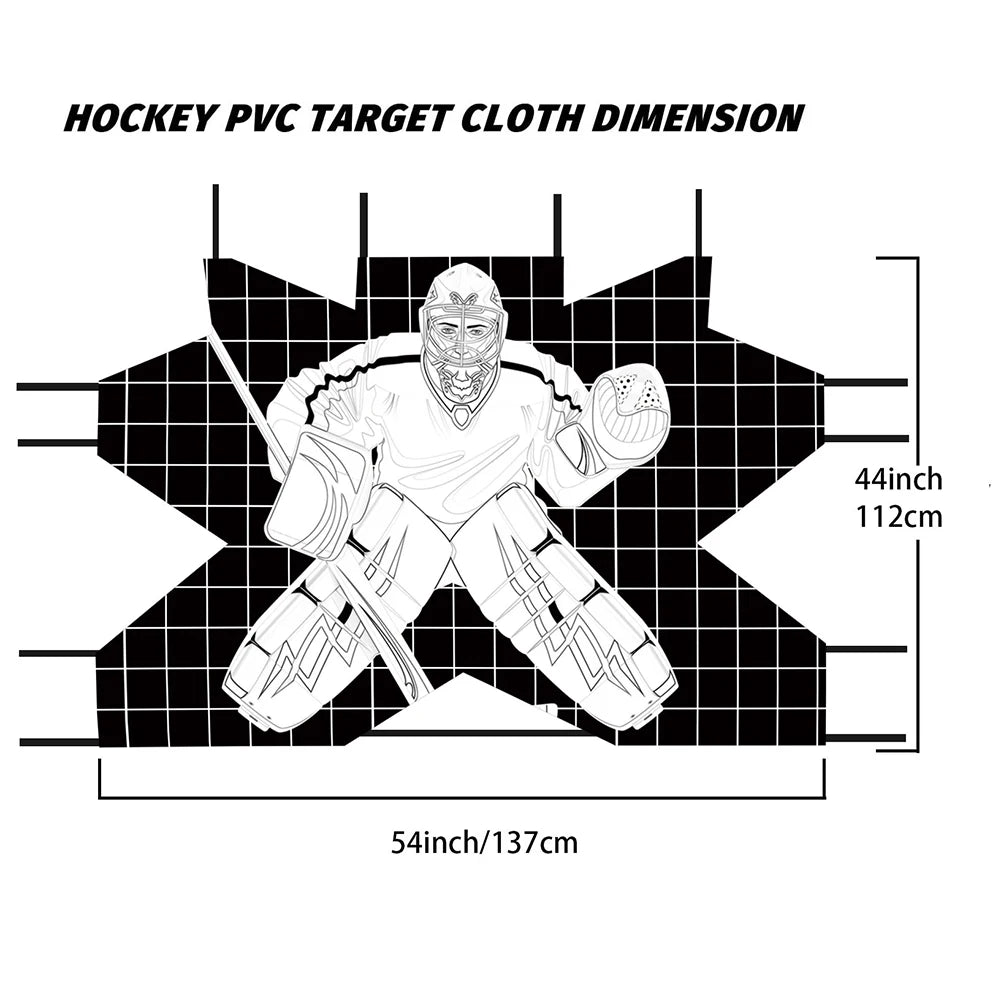 Hockey Goal Practice Target Street Hockey Net Goalie Target Hockey Training Aid for Practicing Accuracy Ice Hockey Equipment