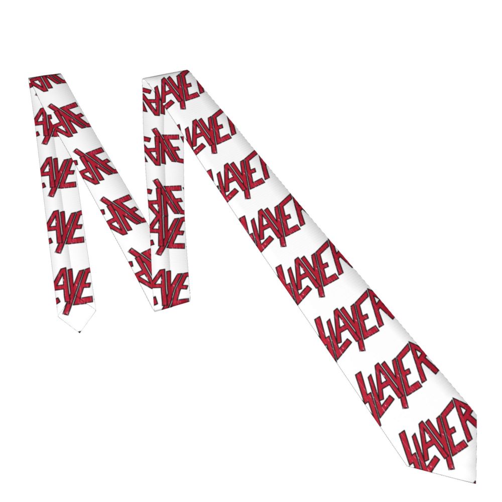 Slipknots Neckties Men's Customized Silk Heavy Metal Rock Music Gift Neck Tie for Office