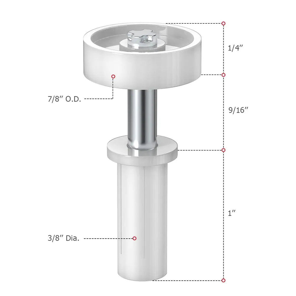 4pcsd Bifold Door Top Guide Wheel Kit Cabinet Door Repair Plastic Bifold Door Top Pivot Hinge For Closets Pantries Laundry Rooms