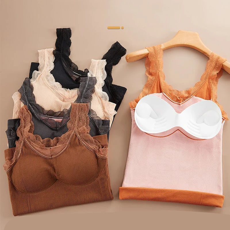 Thermal Underwear Plus Size Vest Thermo Lingerie Women Winter Clothing Warm Top Inner Wear Thermal Shirt Undershirt Intimate