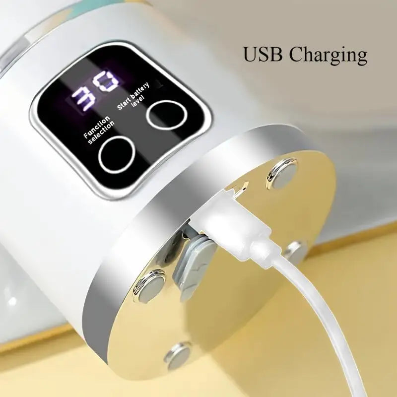 Electric Juicer Cup 12 Blades Milkshake Machine USB Portable Fruit Milk Mixing Tool Mini Fresh Juice Portable Blender For Home