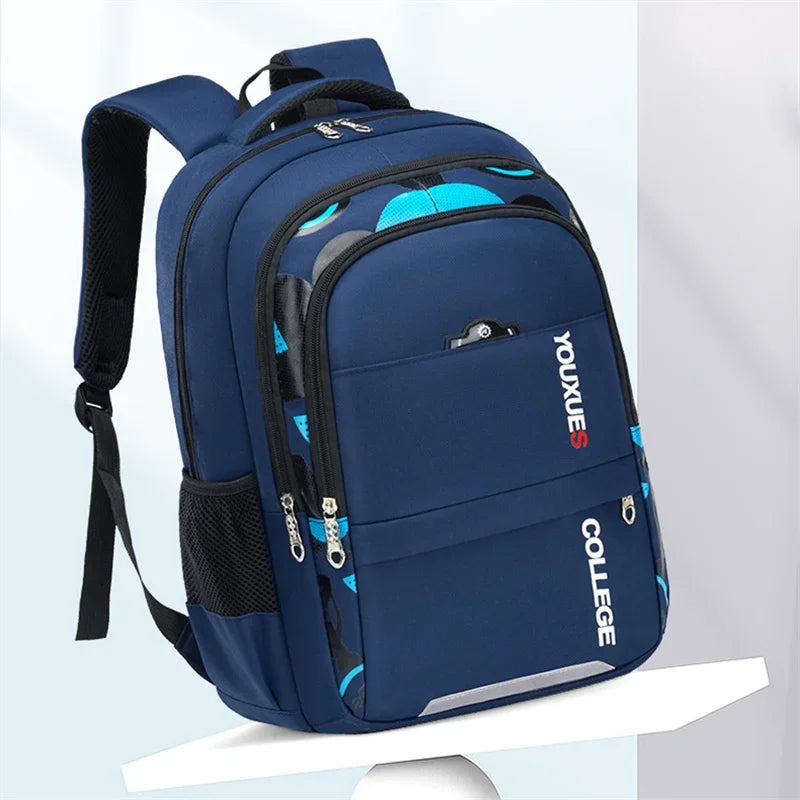 Waterproof Children School Backpack, Casual Primary Schoolbag Book Bag for Boys Daily School Use