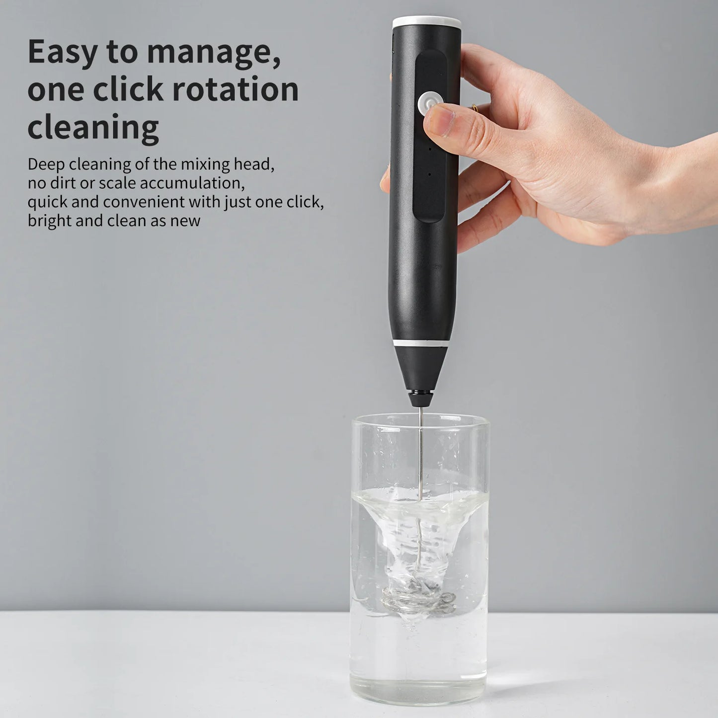 Handheld Electric Milk Foamer Coffee Milk Cover Foamer Household Mini Milk Foamer Blender Handheld Wireless Hair Beater