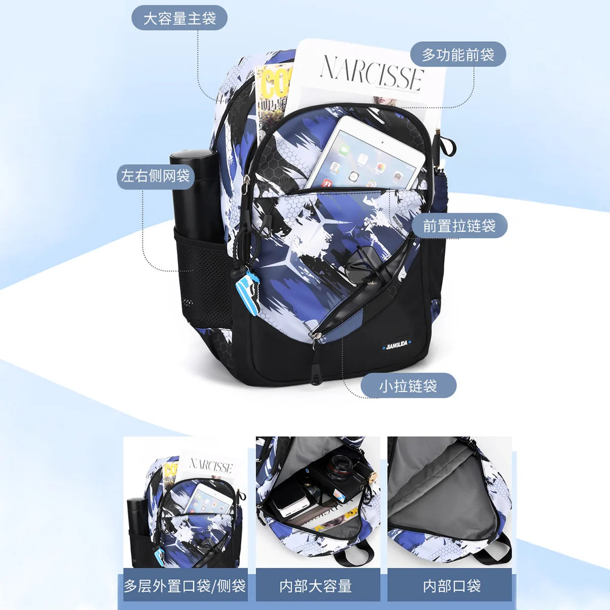 Children School Backpack for Boys Schoolbag for Kids Teenage Elementary Middle Waterproof Lightweight Bookbag Daypack 3-9 Garde