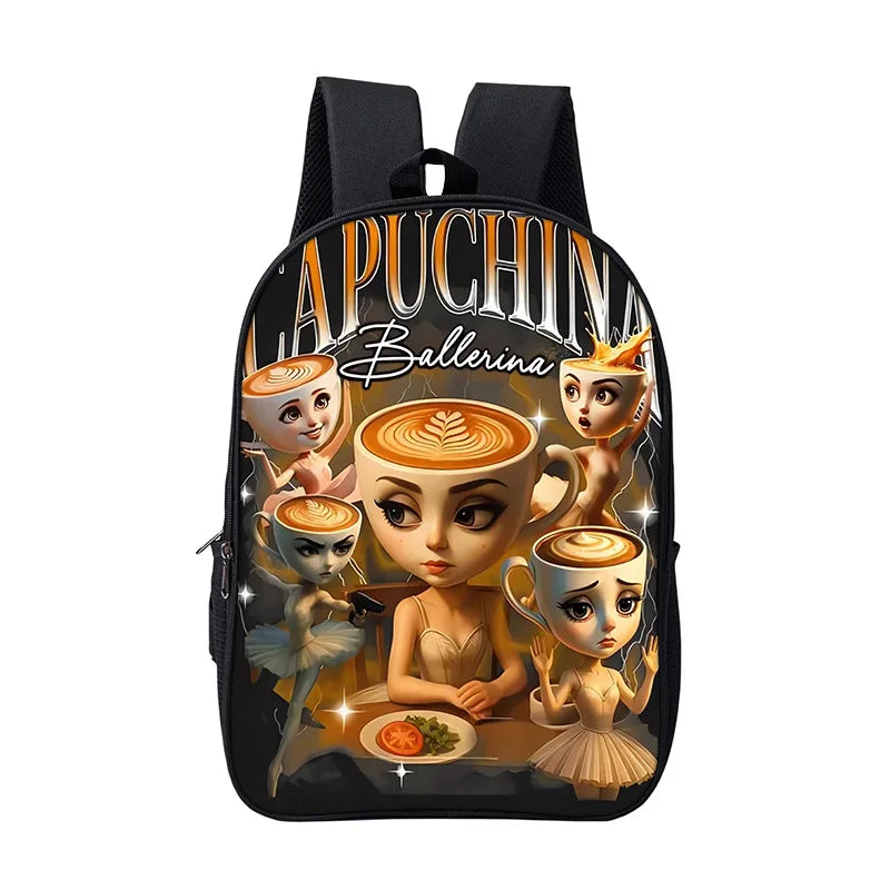 Cartoon Anime Game School Bag for Boy Girls Durable and Softback for Books Bag Italian Brainrot Children Backpack