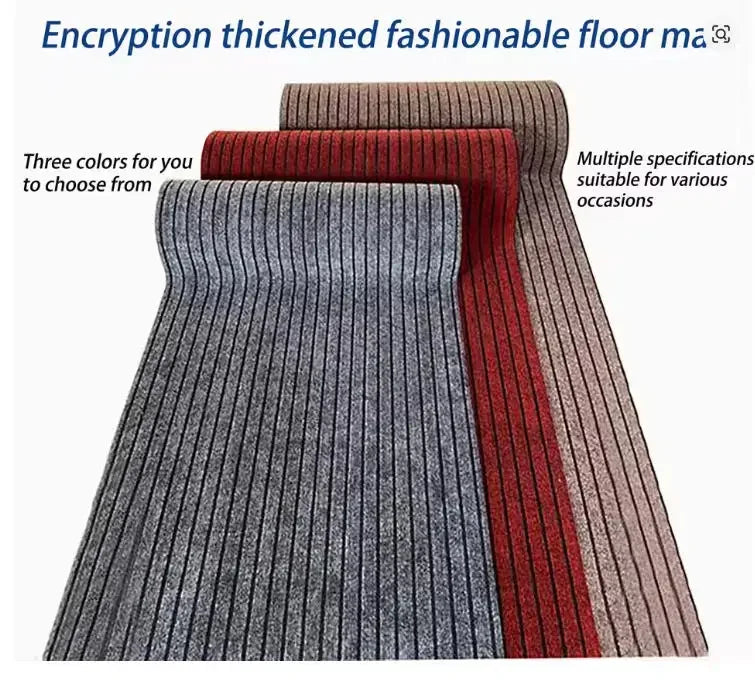 Striped Carpet Classic Door Carpet Kitchen Floor Mat, Closely Attached To The Ground, Anti Slip and Anti Fouling,strong Adhesion