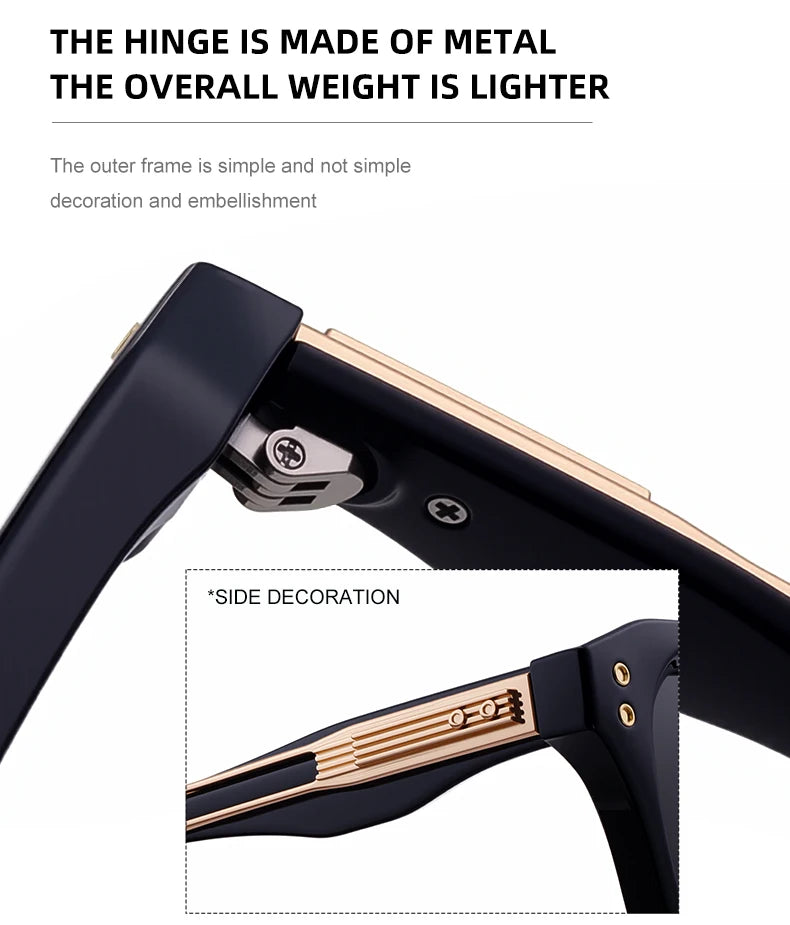Retro Polarized Square Punk Sunglasses Men 2026 Luxury Brand Designer Classic Driving Shield Sun Glasses for Male Shades UV400