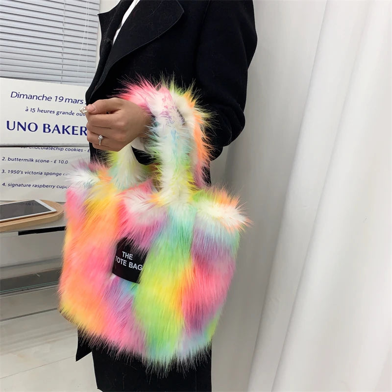 Large The Tote Bags for Women Winter Fashion New Shoulder Messenger Bag Female Designer Brand Sling Cross Handbags High Quality