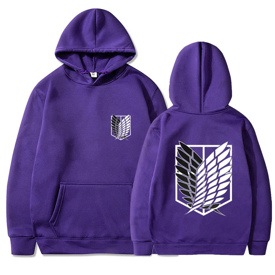 2026 Attack on Titan Men's Hoodie Anime Hoodies Men and Women Streetwear Pullover Harajuku Shingeki No Kyojin Hoodies Sweatshirt