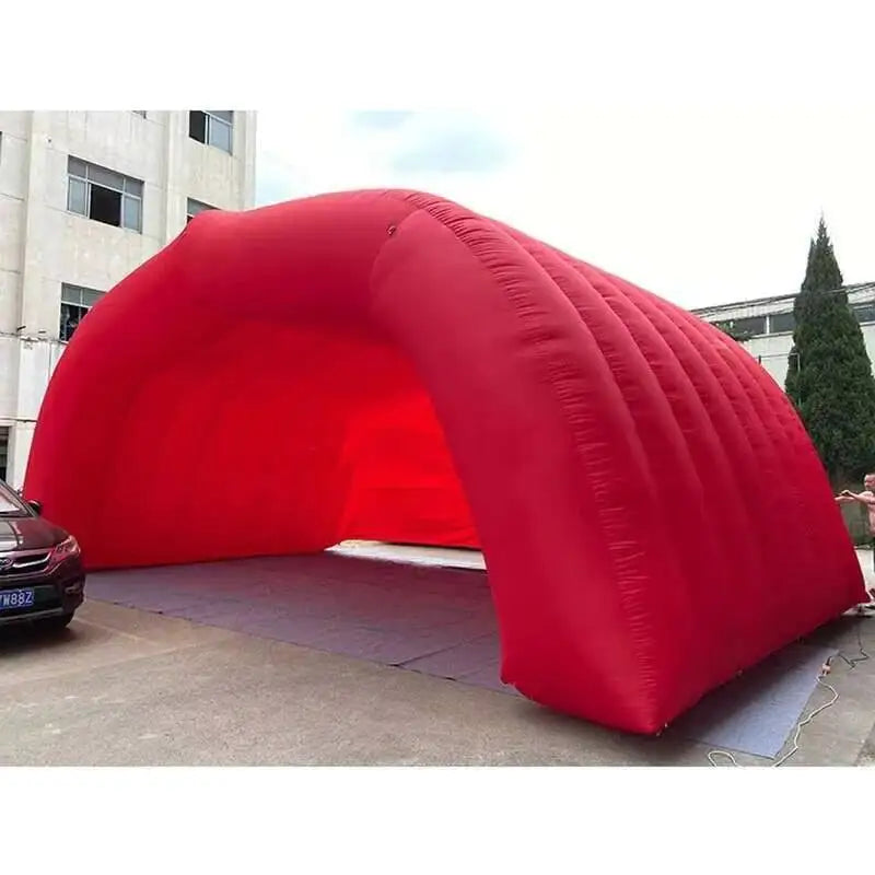 Giant Red Tent While Iatable Stage Cover Shelter Air Roof For Outdoor Activities And Promotion Display