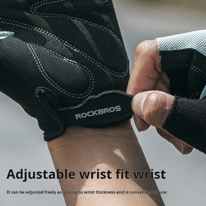 ROCKBROS Cycling gloves breathable half finger gloves racing bike gloves anti slip mountain bike gloves cycling equipment gloves