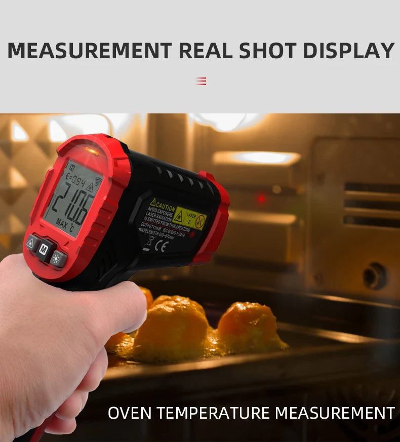 Digital Infrared Thermometer -50~600℃ IR Laser termometro Pyrometer Gun Non-Contact Laser Temperature Meter gauge Tools