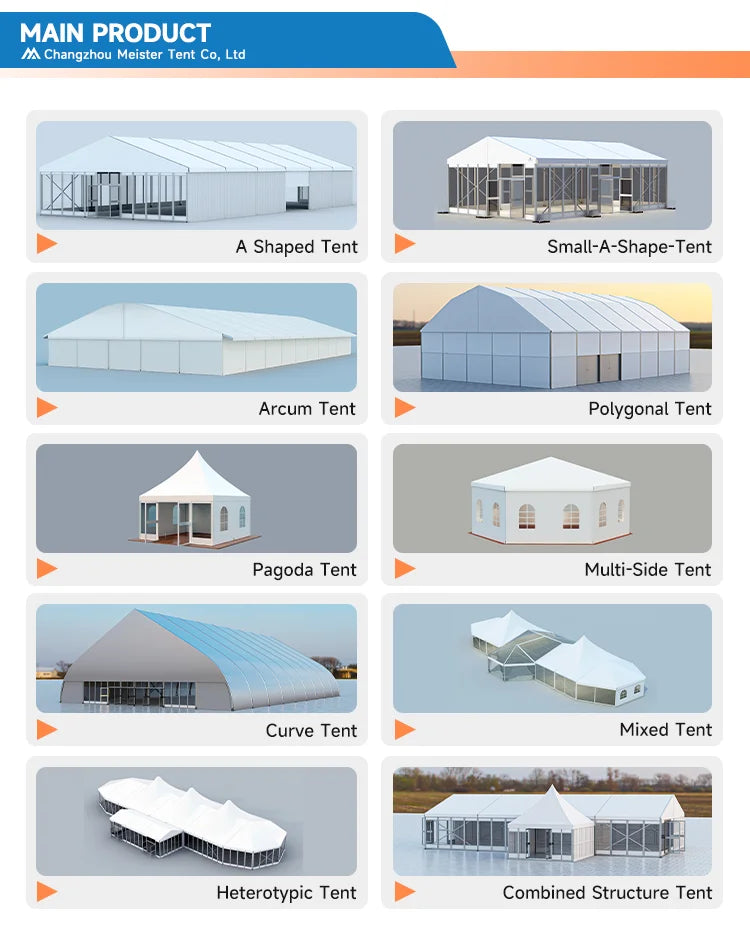 2026 New Popular Mobile Wedding Hall  for 500 People Outdoor Event Luxury Marquee Waterproof Fabric Tendas Para Eventos Em Geral
