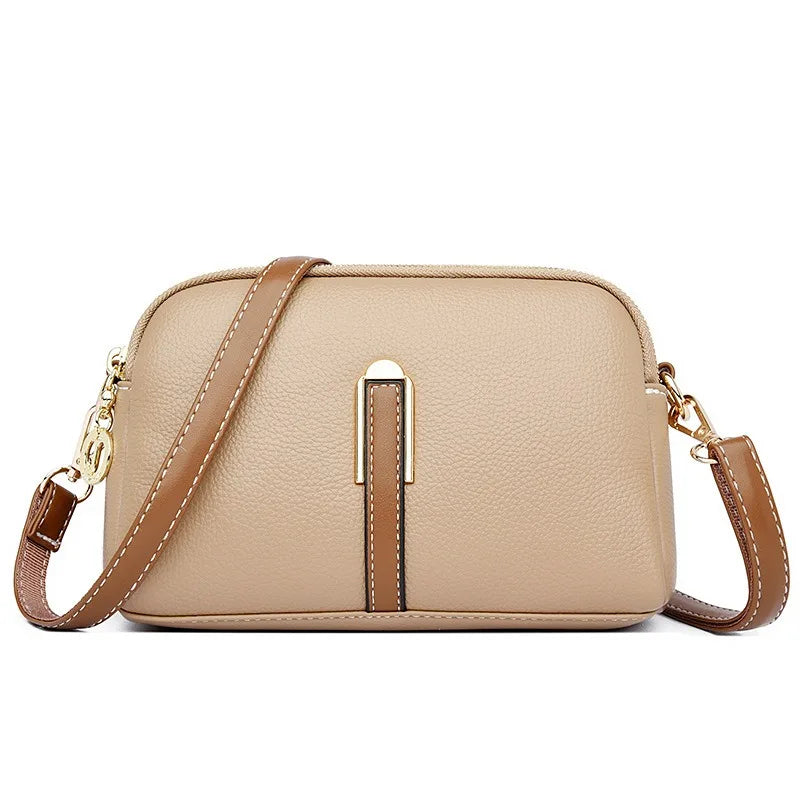Women's bag 2025 new spring/summer shell bag, simple shoulder bag, zero wallet texture, western-style crossbody small bag