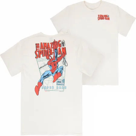 Marvel Spider-Man Printed Short Sleeve T-Shirt Men's and Women's Summer New Fashion Trend Street Casual Crew Neck Loose Top