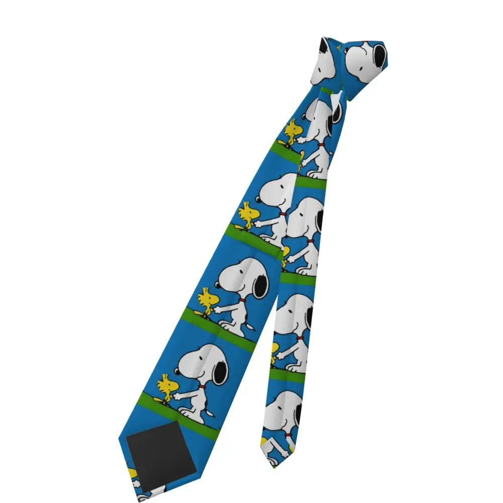 Personalized Fashion S-Snoopys Neckties Men Silk Cartoon Office Neck Tie
