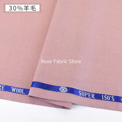 1 Meter 30% Woolen Twill Suit Fabrics Worsted Spring Summer High End Fabric Sewing Blazer Suit Handcrafts Anti Wrinkle Serge