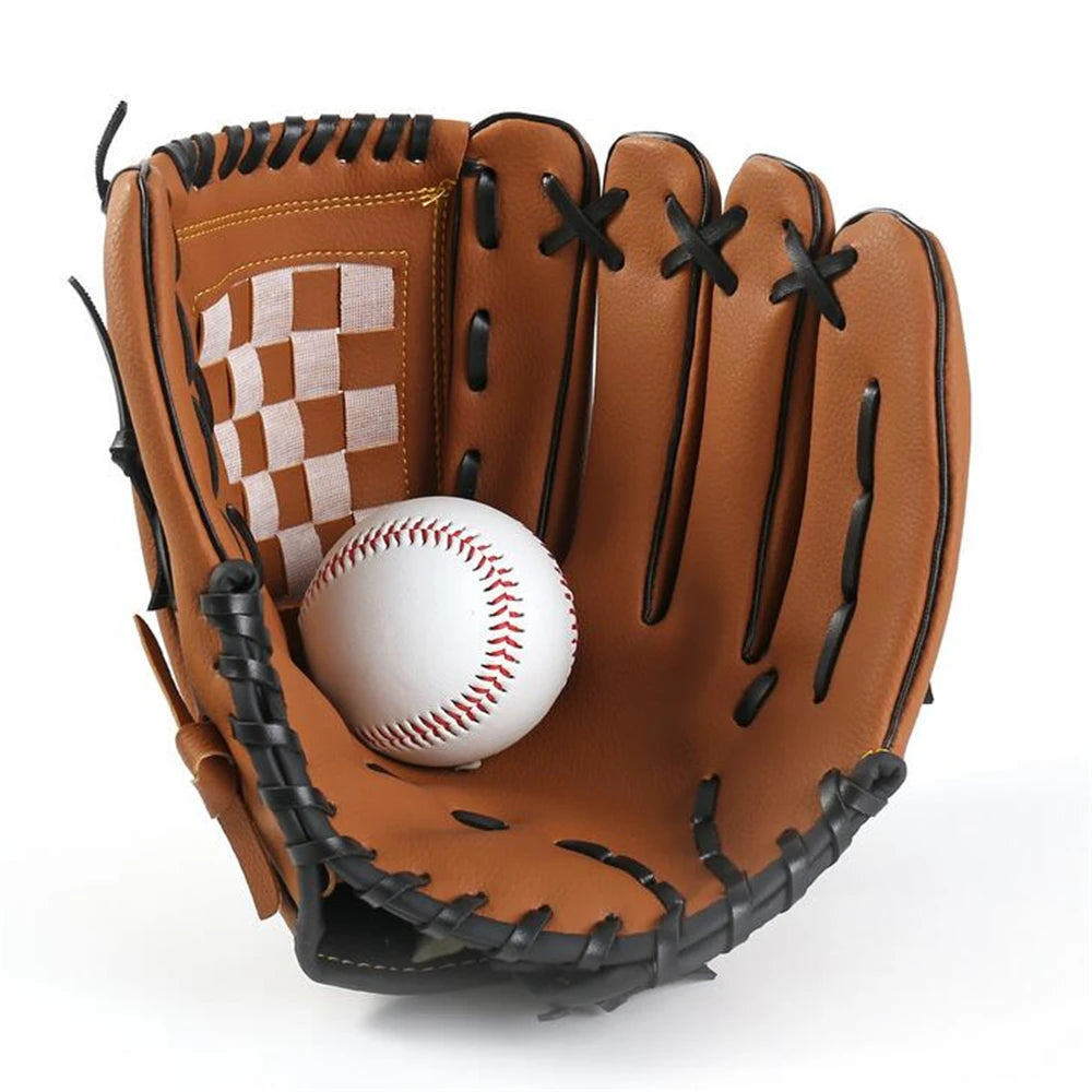 Baseball Softball Training Glove - Left Hand Catcher Practice Equipment for Kids Youth Adults Outdoor Sports Gear