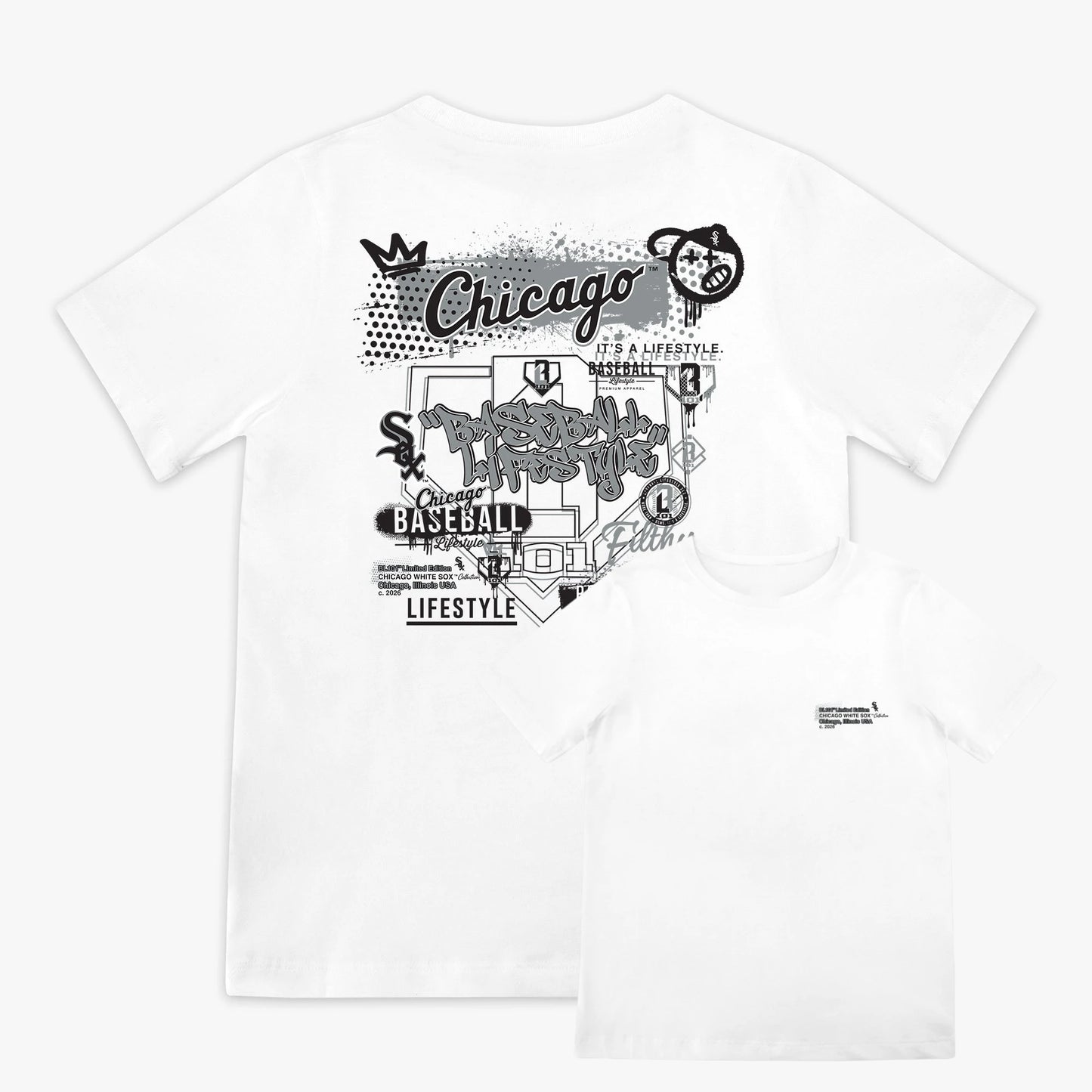 Baseball Lifestyle Graphic T Shirt Summer Short Sleeve Cotton Tee Casual Daily Wear Breathable Clothing Gift for Baseball Fans