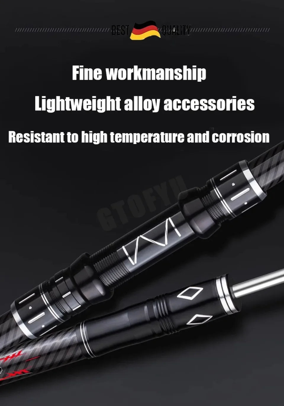 2.1-4.5M Telescopic Fishing Rod Carbon Spinning Fishing Pole Boat Saltwater Freshwater Beach Rock Surfcasting Baitcasting Rod