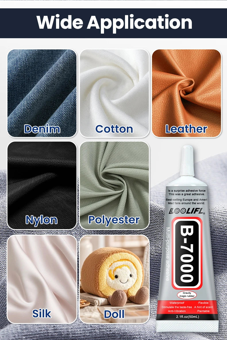 Epoxy resin super strong adhesive, fabric adhesive has strong plasticity, colorless, transparent, odorless, and washable
