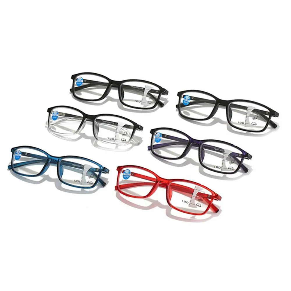Progressive Multifocal Reading Glasses Anti-Blue Light Computer Glasses Eye Protection Ultra Light Eyeglasses For Men Women