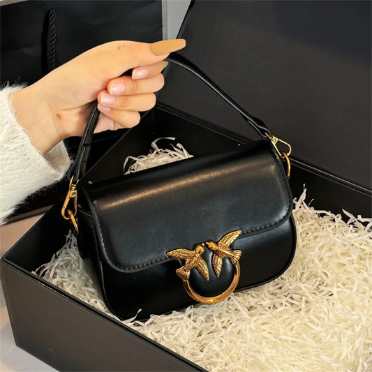 Ladies' Handbag, Swallow Bag, High-end, Fashionable, Versatile, Single Shoulder Crossbody Bag, Small Square Bag, Commuting Bag