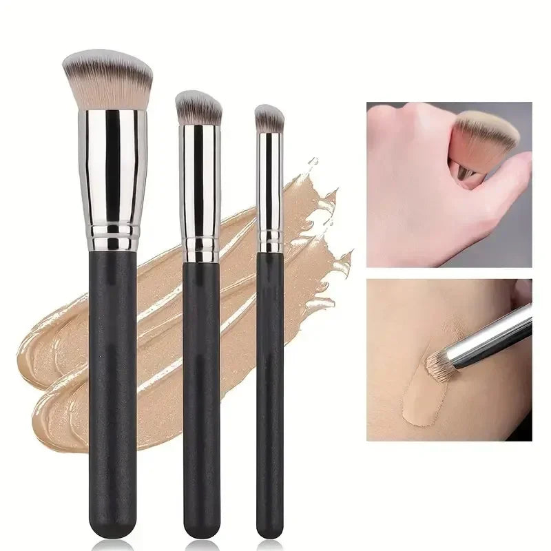 Foundation Concealer Brush Premium Contour Blusher Brushes Flawless Under Eye Dense Face Makeup Brush for Blending