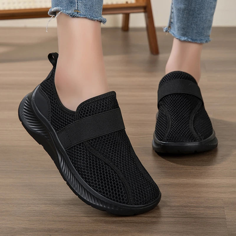 Wide Toe Box Elderly Shoes Comfort Walking Sneakers Diabetic Shoes Orthopedic Bunion Swollen Foot Hallux Valgus Thumb Eversion