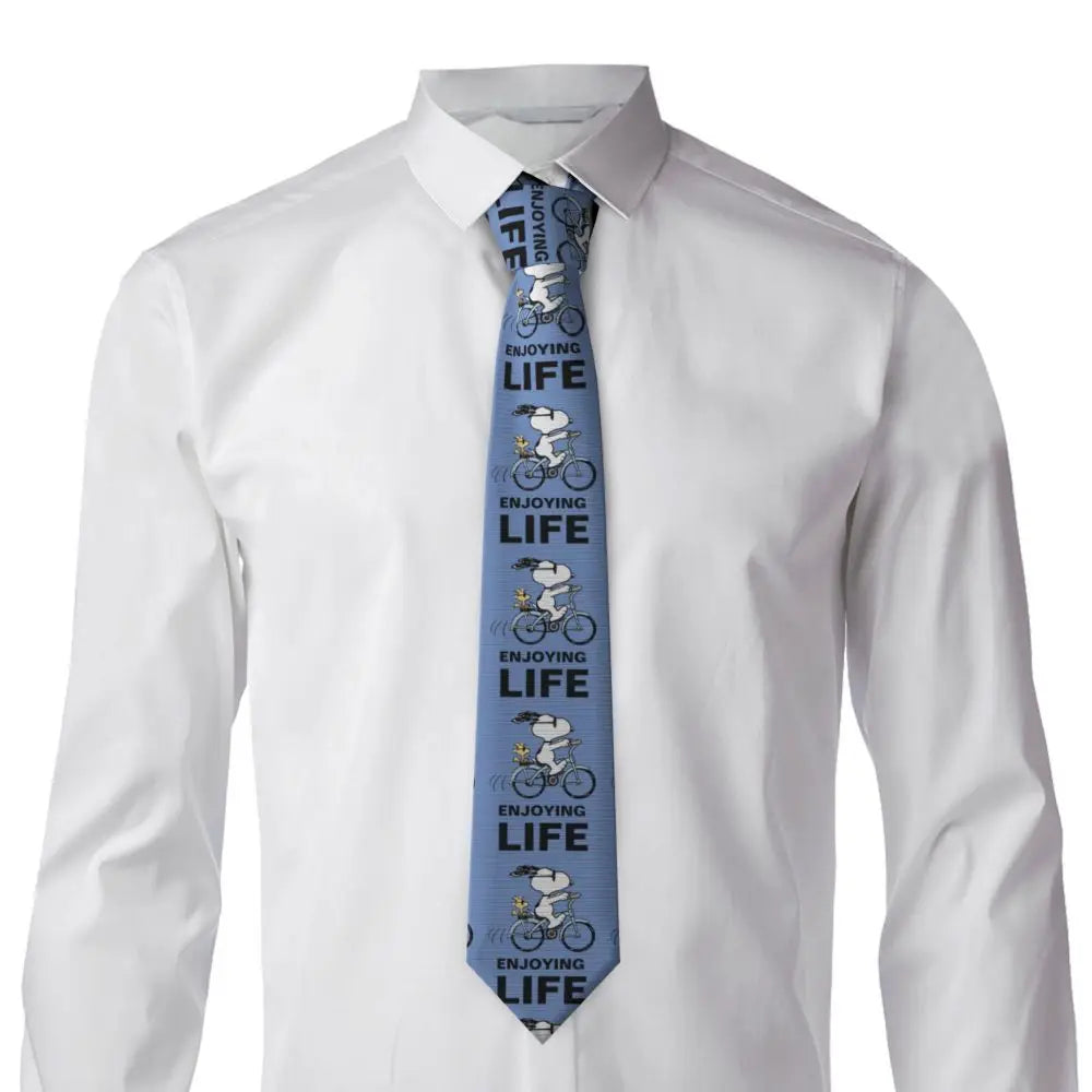 Personalized Fashion S-Snoopys Neckties Men Silk Cartoon Office Neck Tie