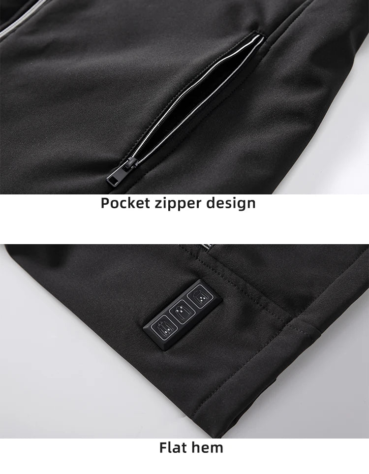 2024 Winter Mens Thermal Clothing Electrical Cotton Heated Vests USB Heating Down Jacket Warm Sleeveless Women Fishing Hunting