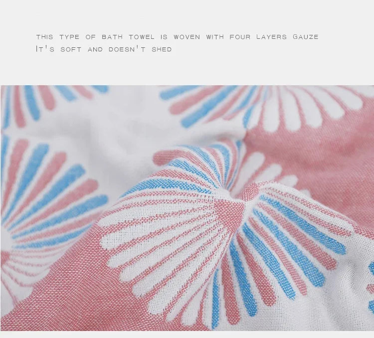 Pure Cotton Bath Towel Gauze Beach Towels For Home Bathroom Shower Robe Towel Adult Large Wrap Soft Towel 70*140cm