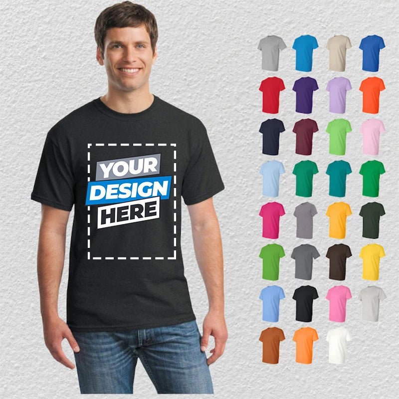 Men's T-shirt 100% cotton Your OWN Design t-shirt man Brand Logo/Picture Custom DIY print o-neck t-shirt male tops