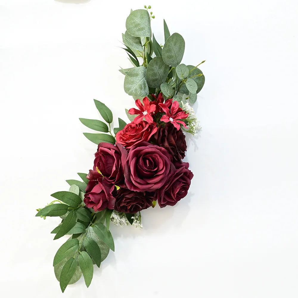 75CM Artificial Floral Arrangement Wedding Welcome Sign Water Sign Flower Activity Venue Sign Photography Props Decoration