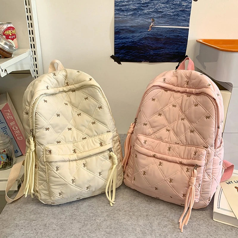 New Large Capacity Children's School Backpack Lightweight Bow Students Schoolbag School Bags Boys Girls Tutoring Bag Laptop Bag