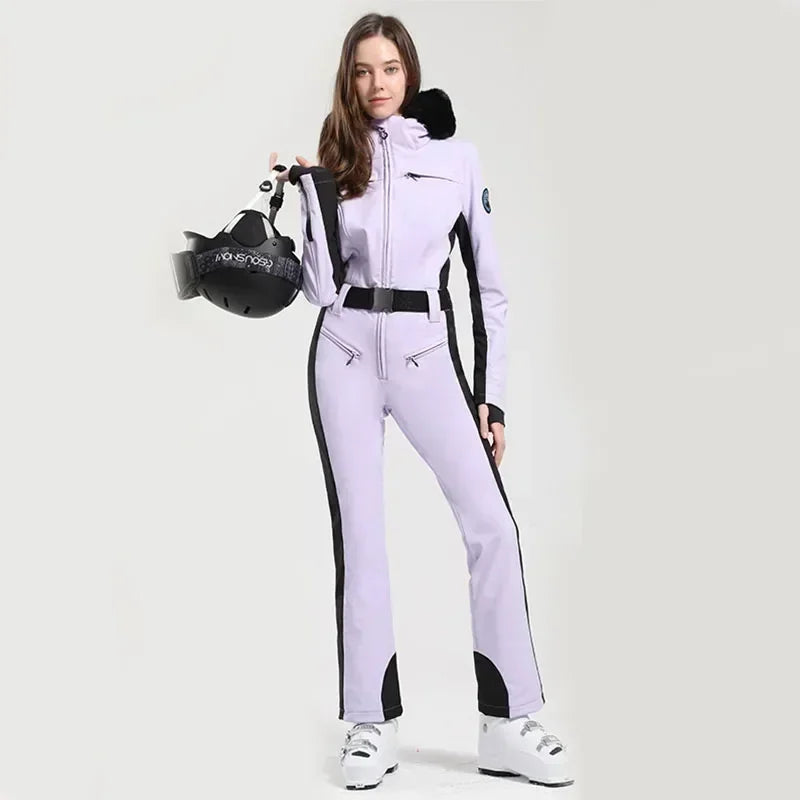 Skiing Suites 2025 Winter Snowboard Wear Outdoor Sports Overalls New 1PS Warm Female Ski Clothing Windproof Waterproof Jumpsuits