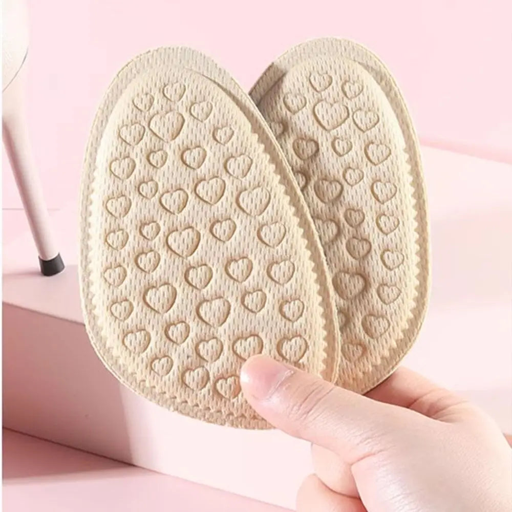 Soft Forefoot Pads Comfortable Sweat-wicking Half Insoles Wear-resistant Breathable Women Shoe Insoles Foot Care